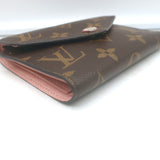 Louis Vuitton Victorine Wallet Brown Monogram Canvas & Rose Ballerine