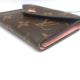 Louis Vuitton Victorine Wallet Brown Monogram Canvas & Rose Ballerine