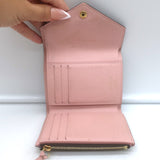 Louis Vuitton Victorine Wallet Brown Monogram Canvas & Rose Ballerine