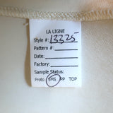 La Ligne Luca Midi Dress Ivory/Wine Printed Silk Crepe de Chine Size 2