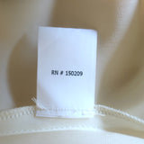 La Ligne Luca Midi Dress Ivory/Wine Printed Silk Crepe de Chine Size 2