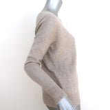 Skull Cashmere Skull-Back Sweater Taupe Cashmere Size Extra Small