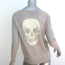 Skull Cashmere Skull-Back Sweater Taupe Cashmere Size Extra Small