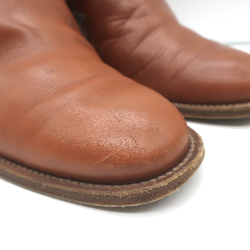Chloe Ankle Strap Ankle Boots Brown Leather Size 41