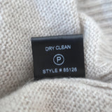 Skull Cashmere Skull-Back Sweater Taupe Cashmere Size Extra Small