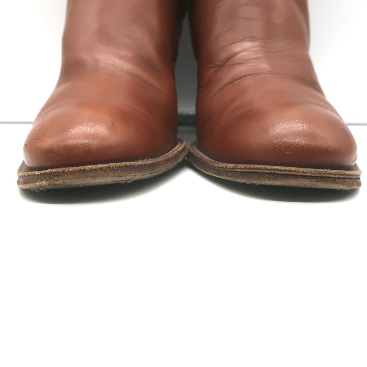 Chloe Ankle Strap Ankle Boots Brown Leather Size 41