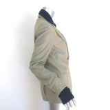 Veronica Beard Blazer with Turtleneck Dickey Beige Stretch Wool Size 3