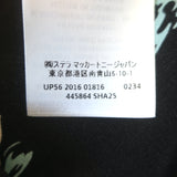 Stella McCartney Swan Print Fringe Shirt Black Silk Size 38 Long Sleeve Blouse