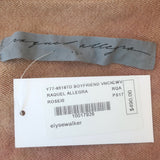 Raquel Allegra Tie Dye V-Neck Boyfriend Sweater Rose Wool-Cashmere Size 0 NEW