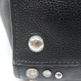 Prada Crystal-Studded Twin Pocket Tote Black Leather Medium Crossbody Bag