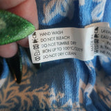 Poupette St Barth Ilona maxi dress, blue butterfly batik print, authentic pre-owned, gently worn