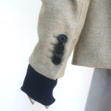 Veronica Beard Blazer with Turtleneck Dickey Beige Stretch Wool Size 3