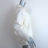 Brochu Walker Rainer Layered Sweater Cream Cotton-Blend Size Medium