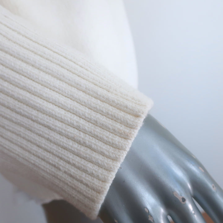 Brochu Walker Rainer Layered Sweater Cream Cotton-Blend Size Medium