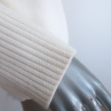 Brochu Walker Rainer Layered Sweater Cream Cotton-Blend Size Medium