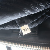 Prada Crystal-Studded Twin Pocket Tote Black Leather Medium Crossbody Bag