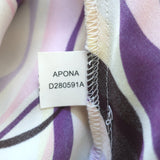 Diane von Furstenberg Collared Dress Apona Printed Stretch Silk Size 10