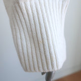 Brochu Walker Rainer Layered Sweater Cream Cotton-Blend Size Medium