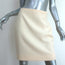 Vintage Gianni Versace Couture Pencil Skirt Ivory Wool-Silk Size 44