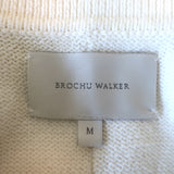 Brochu Walker Rainer Layered Sweater Cream Cotton-Blend Size Medium