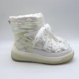 Moncler Insolux Iridescent Down Snow Boots White Size 35.5