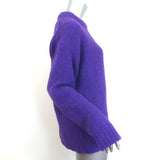 Tibi Airy Alpaca Crewneck Pullover Sweater Purple Size Medium