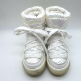 Moncler Insolux Iridescent Down Snow Boots White Size 35.5