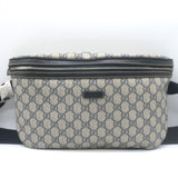 Gucci GG Supreme Large Belt Bag Leather-Trim Beige Canvas Crossbody