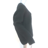 ACNE Studios Deborah Oversize Sweater Black Ribbed Wool Size Extra Small NEW