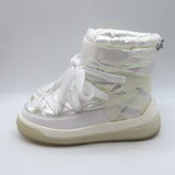 Moncler Insolux Iridescent Down Snow Boots White Size 35.5