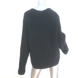 ACNE Studios Deborah Oversize Sweater Black Ribbed Wool Size Extra Small NEW