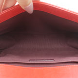 Chanel Medium Studded Boy Bag Red Quilted Leather Chain Strap Crossbody