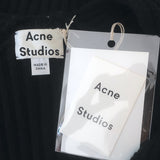 ACNE Studios Deborah Oversize Sweater Black Ribbed Wool Size Extra Small NEW