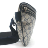 Gucci GG Supreme Large Belt Bag Leather-Trim Beige Canvas Crossbody