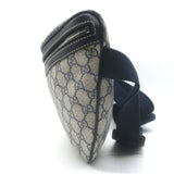 Gucci GG Supreme Large Belt Bag Leather-Trim Beige Canvas Crossbody