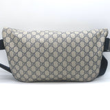 Gucci GG Supreme Large Belt Bag Leather-Trim Beige Canvas Crossbody