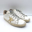 Golden Goose Superstar Sneakers with Leopard Heel Tab White Leather Size 39