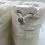 Moncler Insolux Iridescent Down Snow Boots White Size 35.5