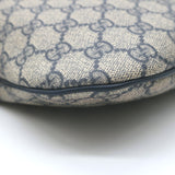 Gucci GG Supreme Large Belt Bag Leather-Trim Beige Canvas Crossbody