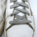 Golden Goose Superstar Sneakers with Leopard Heel Tab White Leather Size 39