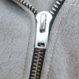 IRO Jova Leather Biker Jacket Gray Size 36 NEW