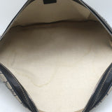 Gucci GG Supreme Large Belt Bag Leather-Trim Beige Canvas Crossbody
