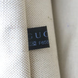 Gucci GG Supreme Large Belt Bag Leather-Trim Beige Canvas Crossbody