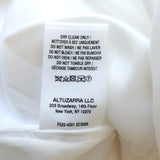 Altuzarra Toppi Wrap Top White Stretch Cotton Size 38 Sleeveless Blouse NEW