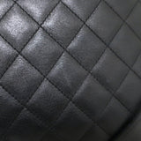 Chanel Ligne Cambon CC Large Messenger Bag Black Quilted Leather