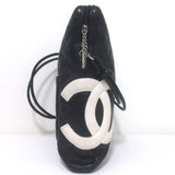 Chanel Ligne Cambon CC Large Messenger Bag Black Quilted Leather