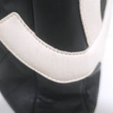 Chanel Ligne Cambon CC Large Messenger Bag Black Quilted Leather