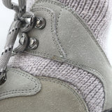 Chanel 21K CC High Top Sock Sneakers Taupe Suede Size 36