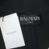 Balmain Double Breasted Wool Blazer Black Size 38 NEW