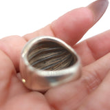 David Yurman Sculpted Cable Dome Ring Sterling Silver & 18k Gold Size 7